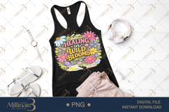 Healing in Wild Blooms PNG, Watercolor Floral Design, Soft B Product Image 2
