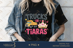 Trucks or Tiaras Gender Reveal PNG |Gender Reveal Party Product Image 2