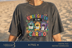 Kindergarten Is My Cardio PNG, Funny Kindergarten Teacher De Product Image 2