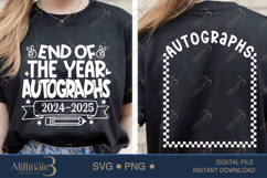 End of the Year Autographs 2025 SVG PNG | Last Day Of School Product Image 2