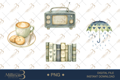 Booklover Springtime Clipart Product Image 1