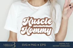 Muscle Mommy SVG PNG Sublimation|Workout Gym SVG|Sport Product Image 2