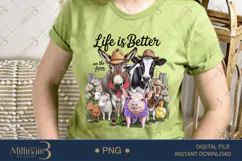 Life Is Better On The Farm PNG | Rustic Country Clipart Product Image 2