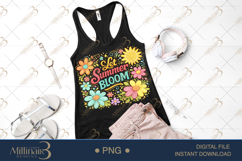 Let Summer Bloom PNG Watercolor Floral Design, Bright Summer Product Image 2