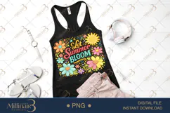 Let Summer Bloom PNG Watercolor Floral Design, Bright Summer Product Image 2
