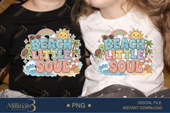 Beach Little Soul PNG, Cute Summer Beach Design, Kids Summer Product Image 2
