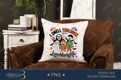 I Smell Children Halloween Lunch Lady PNG|Funny School Cafe Product Image 2