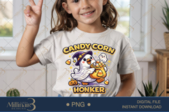 Candy Corn Honker PNG, Cute Halloween Goose PNG, Ghost Goose Product Image 2
