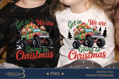 Monster Truck Christmas PNG | Funny Holiday Clipart with Gin Product Image 2