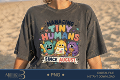 Funny Kindergarten Teacher Monster PNG Bundle, 20 Teacher PN Product Image 3
