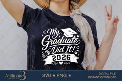 My Graduate Did It 2026 SVG PNG, Proud Family Graduation Product Image 2