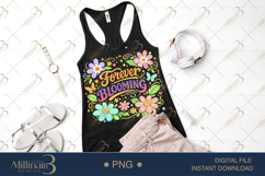 Forever Blooming PNG Watercolor Floral Design, Boho Flower C Product Image 2