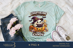 Chapter One Then Candy PNG, Cute Halloween Reading Ghost Des Product Image 2