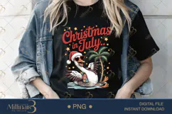 Christmas in July Goose Sublimation PNG | Goose Lover PNG Product Image 2