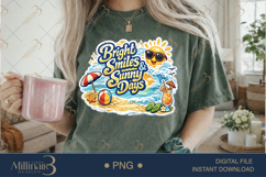 Bright Smiles and Sunny Days PNG, Summer Beach Sublimation D Product Image 2