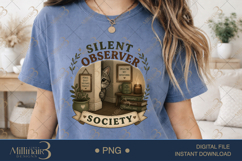 Silent Observer Society PNG, Introvert Cat Sublimation Desig Product Image 2