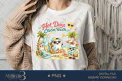 Hot Days Clean Teeth PNG, Cute Summer Dental Sublimation Des Product Image 2