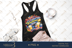 Memorial Day Weekend Crew PNG, Patriotic Party Sublimation Product Image 2