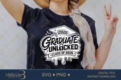 Mom Level Graduate Unlocked 2026 SVG PNG, Gamer Mom Graduati Product Image 2