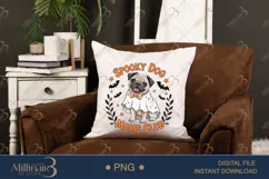 Spooky Dog Moms Club PNG |Ghost Dog, Pumpkin Pu Product Image 2