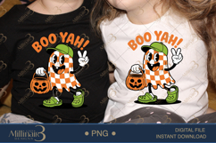 Boo Yah! PNG Funny Halloween Design |Cute Spooky Kitty Desi Product Image 2