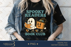 Spooky Readers Book Club PNG | Halloween Bookish Clipart Product Image 2