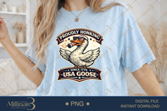 Proudly Honking Since 1776 PNG, Funny Patriotic Goose Sublim Product Image 2