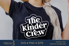 The Kinder Crew SVG PNG|Teacher Appreciati |Teacher Life Product Image 2