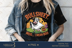 Bull Sheet Halloween Sublimation PNG | Happy Halloween Product Image 2