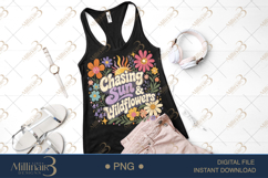 Chasing Sun and Wildflowers PNG, Watercolor Floral Boho Desi Product Image 2