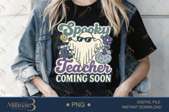 Spooky Teacher Coming Soon PNG | Halloween Sublimation Desig Product Image 2