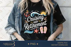 Cruising Into Retirement PNG |Retirement Party Clipar Product Image 2