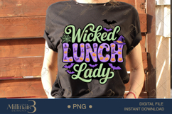Wicked Lunch Lady PNG |SFunny Halloween School Staff Product Image 2