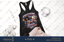 Freedom Looks Good on Me PNG, Patriotic Sublimation Design, Product Image 2