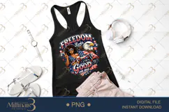 Freedom Looks Good on Me PNG, Patriotic Sublimation Design, Product Image 2