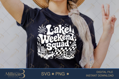 Lake Weekend Squad SVG PNG, Funny Lake Vacation Shirt Design Product Image 2