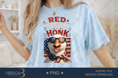 Red White And Honk PNG, Funny Patriotic Goose Sublimation De Product Image 2