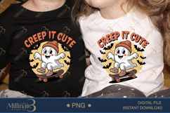 Creep It Cute PNG Halloween Fun Graphic Onesie Product Image 2