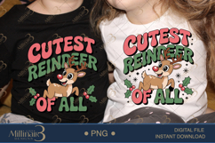 Cutest Reindeer of All PNG | Cute Christmas Reindeer Clipart Product Image 2