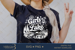 Girls Gone to the Lake SVG PNG, Funny Girls Lake Trip Shirt Product Image 2