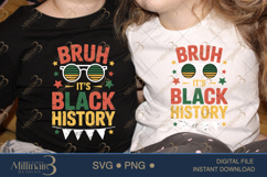 Bruh It’s Black History PNG, Black History Month Shirt Desig Product Image 2