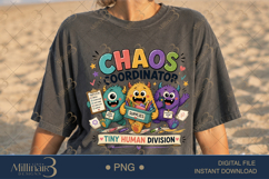 Chaos Coordinator Tiny Human Division PNG, Funny Teacher Des Product Image 2