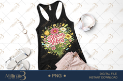 Bloom Vibes PNG Watercolor Floral Bouquet Design, Boho Flowe Product Image 2