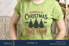 Griswold Christmas Tree Farm PNG | Vintage Holiday Tree Farm Product Image 2