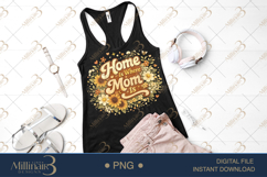 Home Is Where Mom Is PNG, Watercolor Sunflower Floral Design Product Image 2