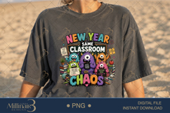New Year Same Classroom Chaos PNG, Funny Teacher Back to School Product Image 2