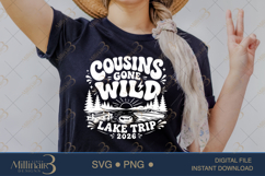 Cousins Gone Wild Lake Trip 2026 SVG PNG, Funny Family Reuni Product Image 2