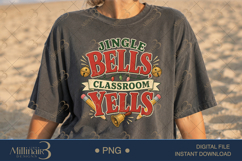 Jingle Bells Classroom Yells PNG, Funny Teacher Christmas PN Product Image 2