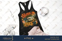 Home Is Where We Park It PNG, Retro RV Camping Sublimation D Product Image 2
