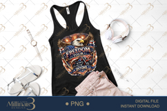 Freedom Tour 2026 PNG, Patriotic Eagle Motorcycle Sublimatio Product Image 2